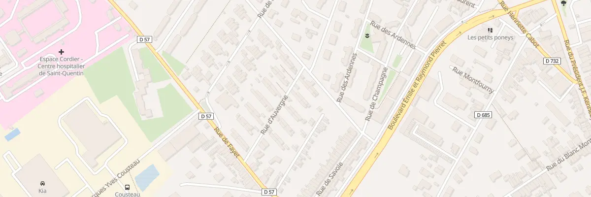 Plan du 70 Rue d’Auvergne à Saint-Quentin