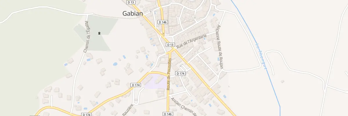 Plan du 6 Av de Roujan à Gabian