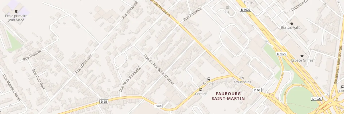 Plan du 20 Rue des Camélias à Saint-Quentin