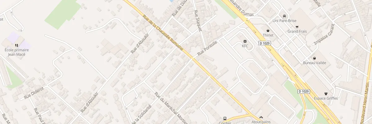 Plan du 83 Rue de la Chaussée Romaine à Saint-Quentin