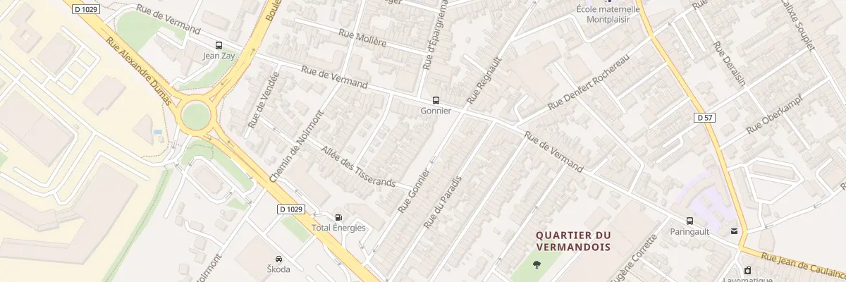 Plan du 6 Rue Gonnier à Saint-Quentin