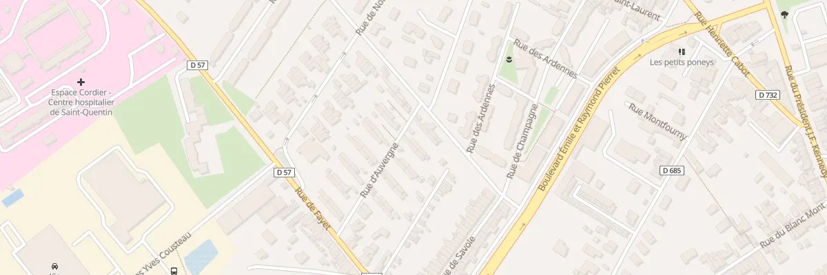 Plan du 73 Rue d’Auvergne à Saint-Quentin