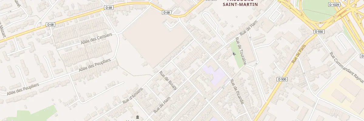 Plan du 80 Rue de Flandre à Saint-Quentin