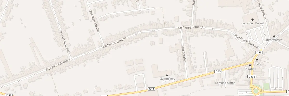 Plan du 87 Rue Pierre Semard à Somain