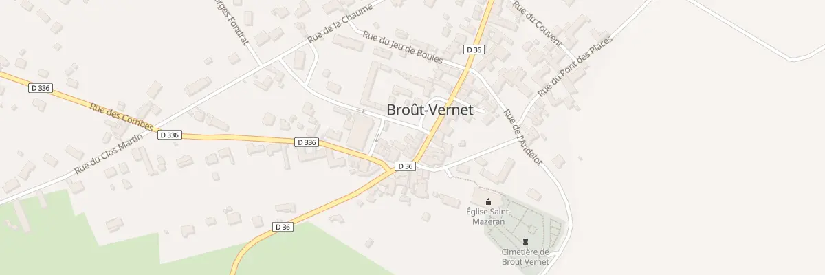Plan du 9 Pl de la Mairie à Broût-Vernet