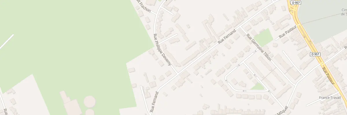Plan du 91 Rue Philippe Devemy à Somain