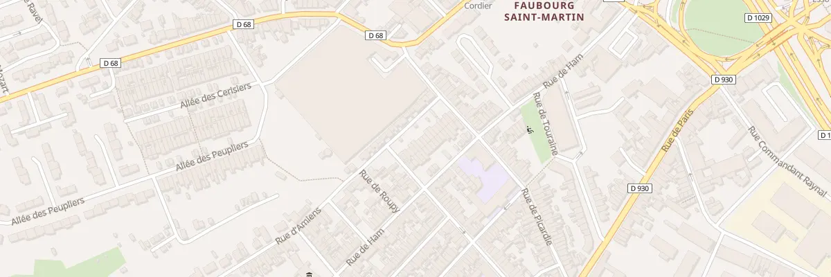 Plan du 84 Rue de Flandre à Saint-Quentin