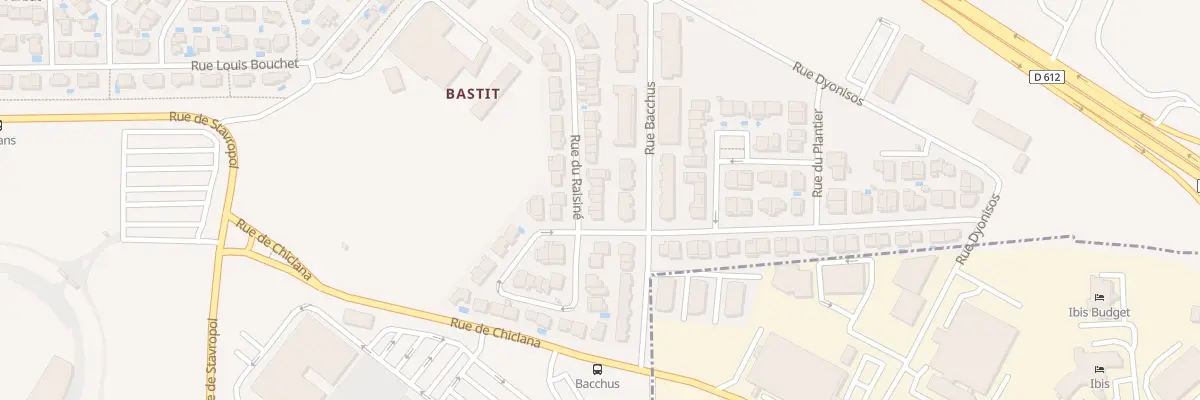 Plan du 261 Rue du Raisiné à Béziers
