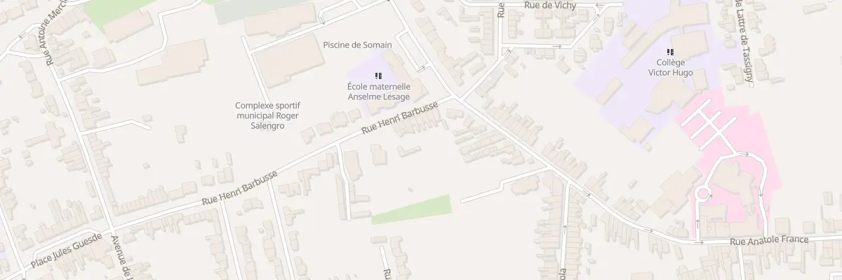 Plan du 9 Rue Henri Barbusse à Somain