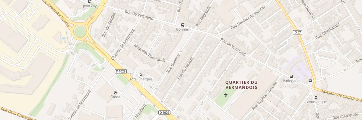 Plan du 29 Rue Gonnier à Saint-Quentin