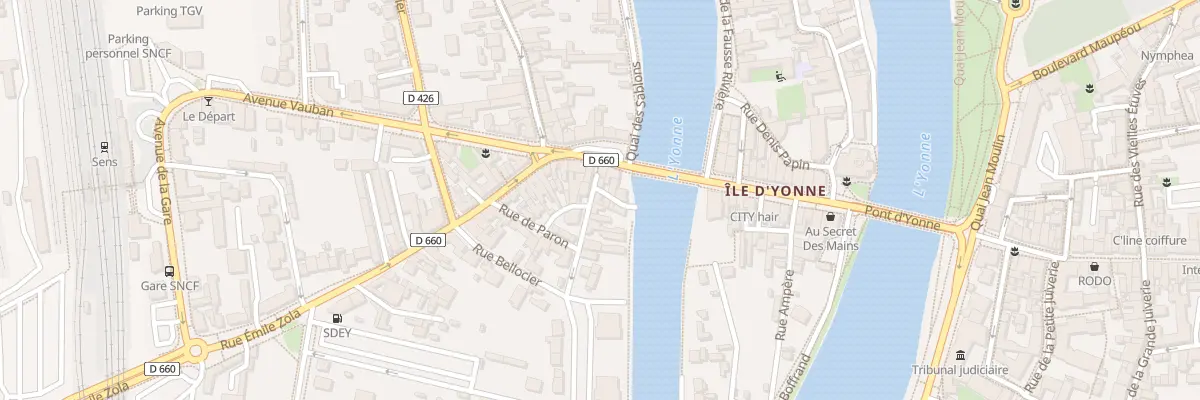 Plan du 3 Rue Cécile de Marsangy à Sens