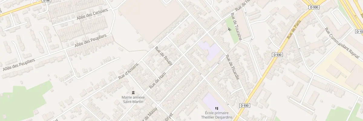 Plan du 71 Rue de Ham à Saint-Quentin