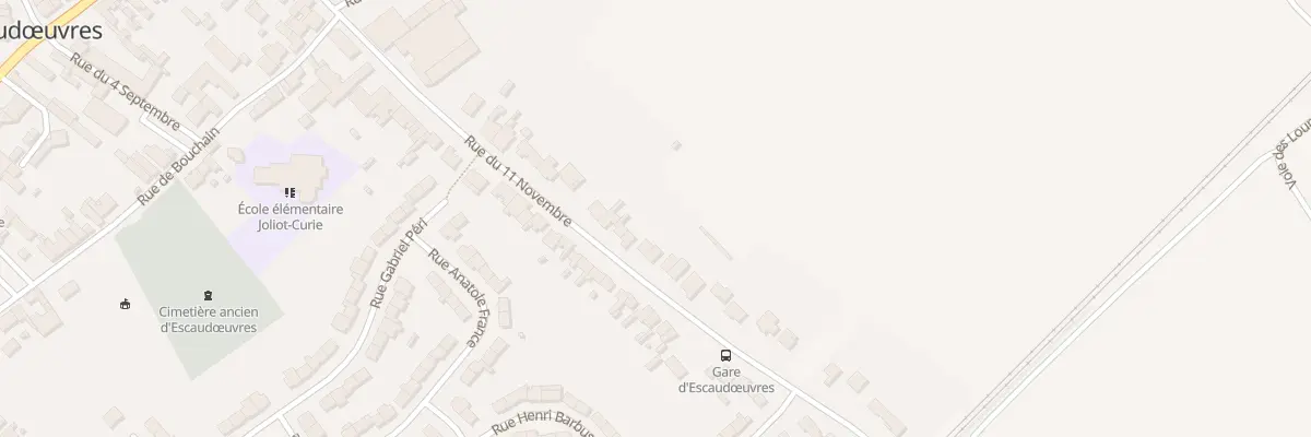 Plan du 25 Rue du Onze Novembre à Escaudœuvres