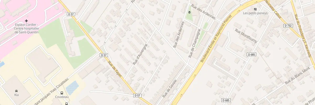 Plan du 71 Rue d’Auvergne à Saint-Quentin