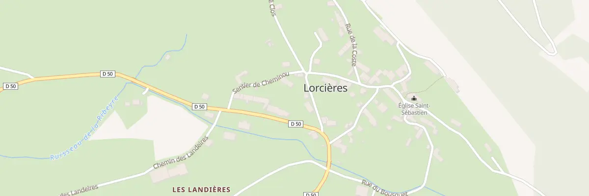 Plan du 3 Rue de la Roche des Bois à Lorcières