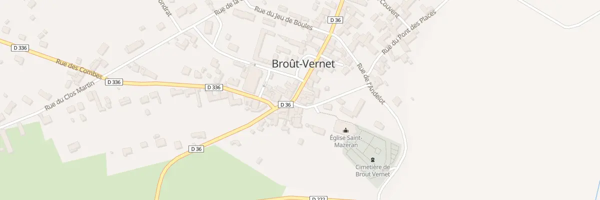 Plan du 2 Rue Grande Rue à Broût-Vernet
