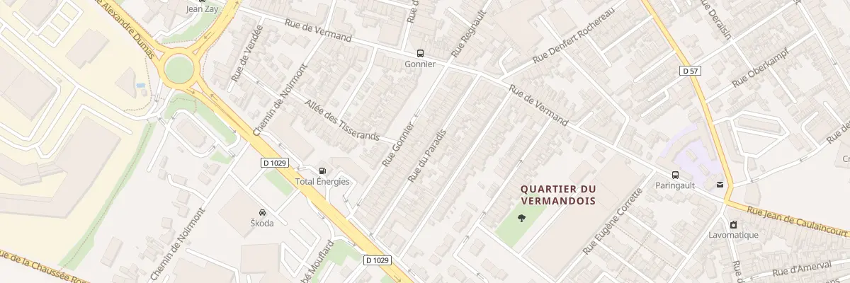 Plan du 38 Rue de Paradis à Saint-Quentin