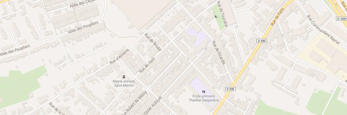Plan du 6 Rue Robert de Massy à Saint-Quentin