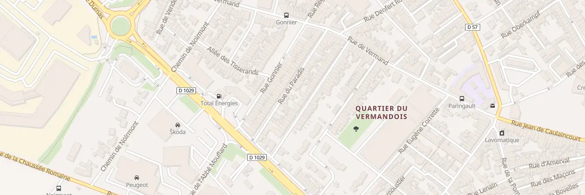 Plan du 33 Rue de Paradis à Saint-Quentin