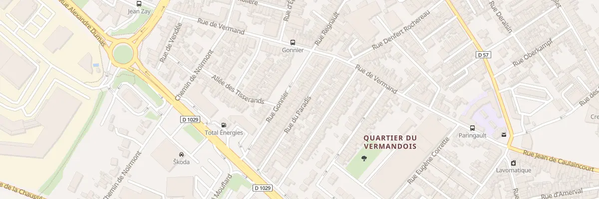 Plan du 34 Rue de Paradis à Saint-Quentin