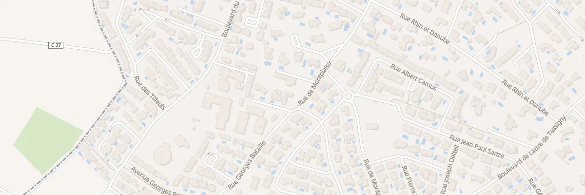 Plan du 3 Rue Georges Bataille à Sérignan