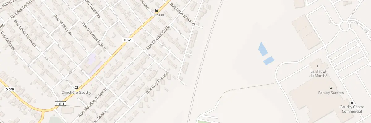 Plan du 25 Rue Macaigne à Gauchy