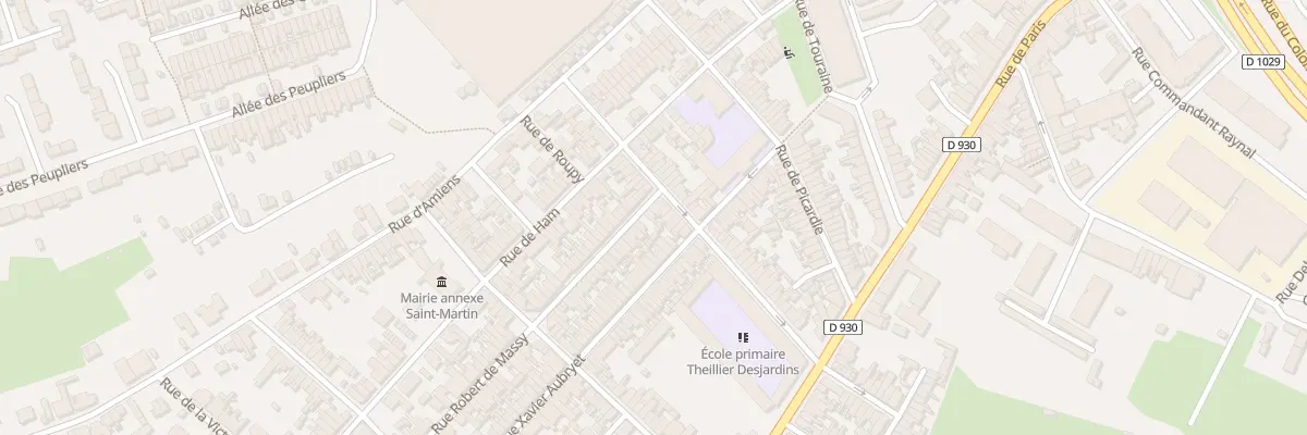 Plan du 1 Rue Robert de Massy à Saint-Quentin