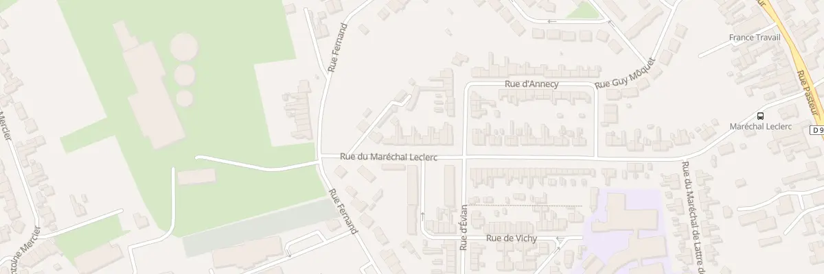 Plan du 66 Rue du Marechal Leclerc à Somain