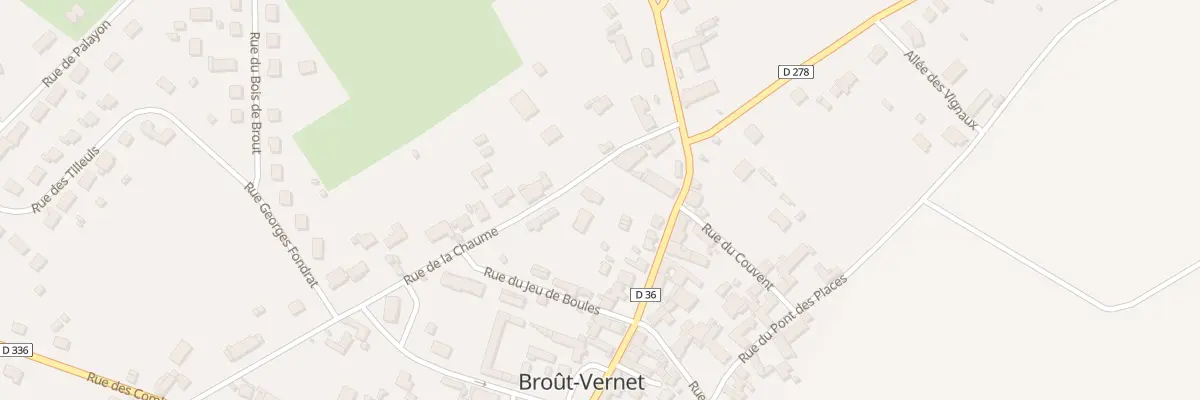 Plan du 3 Rue de la Chaume à Broût-Vernet