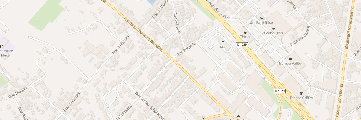 Plan du 28 Rue de la Chaussée Romaine à Saint-Quentin