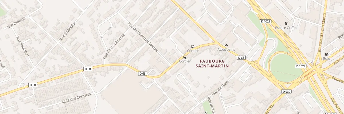 Plan du 12 Rue du Docteur Cordier à Saint-Quentin