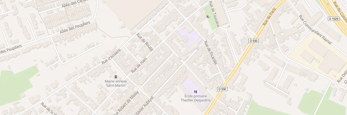 Plan du 13 Rue de Flandre à Saint-Quentin