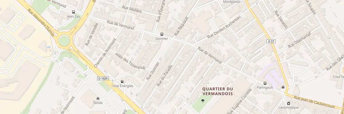 Plan du 20 Rue de Paradis à Saint-Quentin