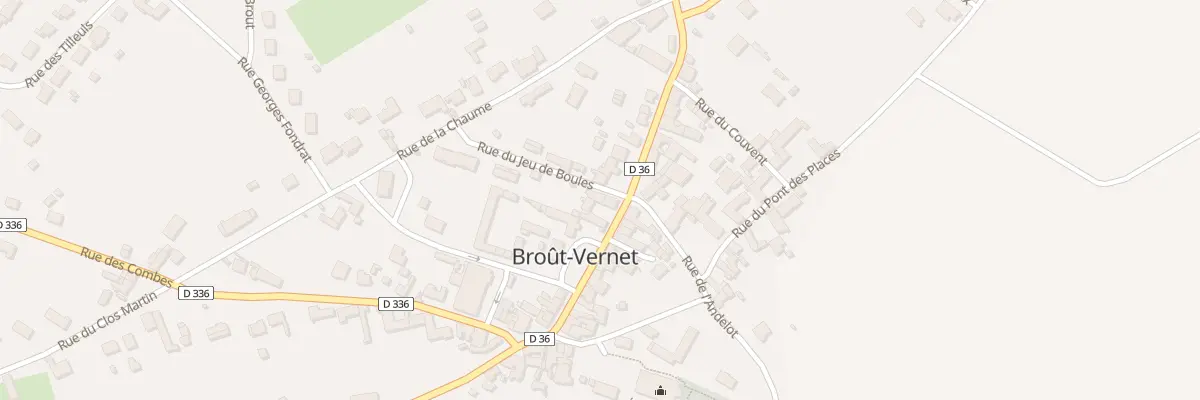 Plan du 1 Rue du Jeu de Boules à Broût-Vernet