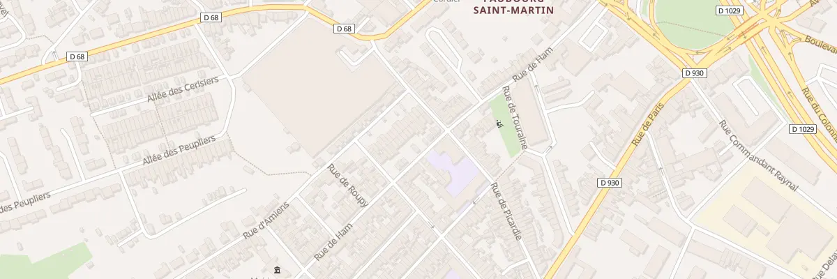 Plan du 68 Rue de Ham à Saint-Quentin