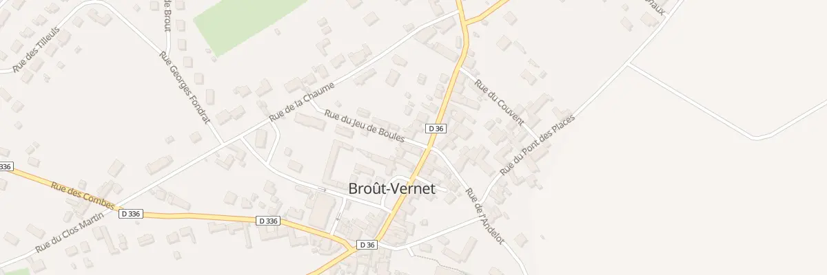 Plan du 17 Rue Grande Rue à Broût-Vernet
