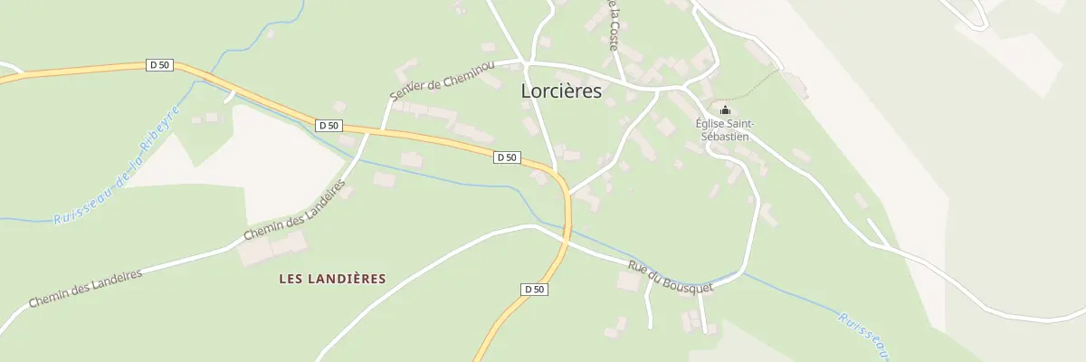 Plan du 5047 Le Bourg à Lorcières