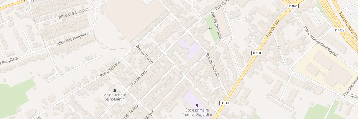 Plan du 58 Rue de Flandre à Saint-Quentin