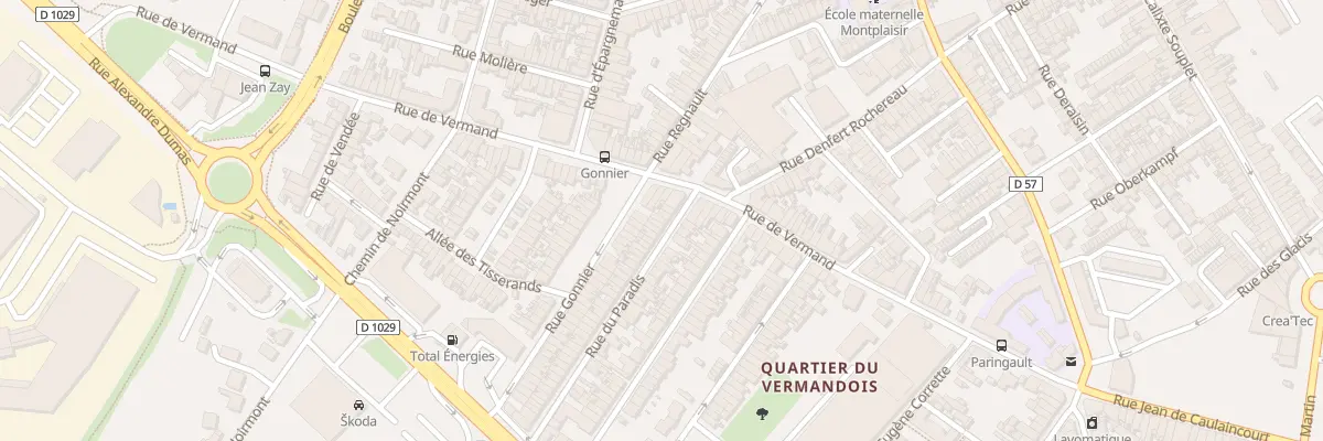 Plan du 10 Rue de Paradis à Saint-Quentin