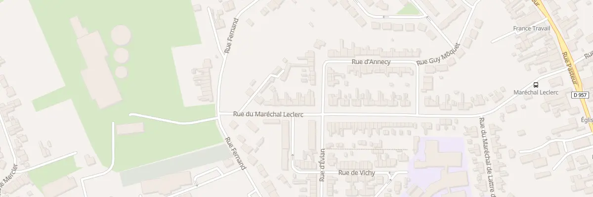 Plan du 62 Rue du Marechal Leclerc à Somain