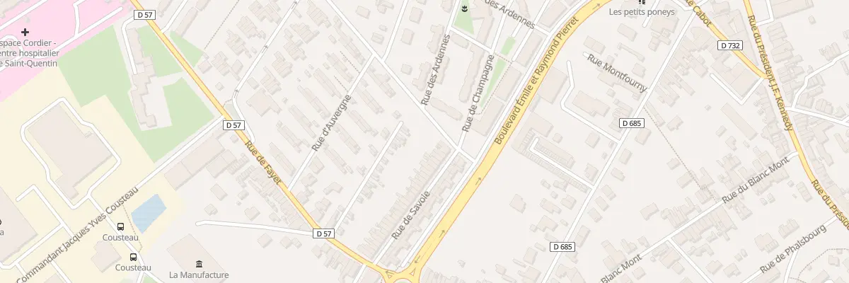Plan du 56 Rue de Savoie à Saint-Quentin