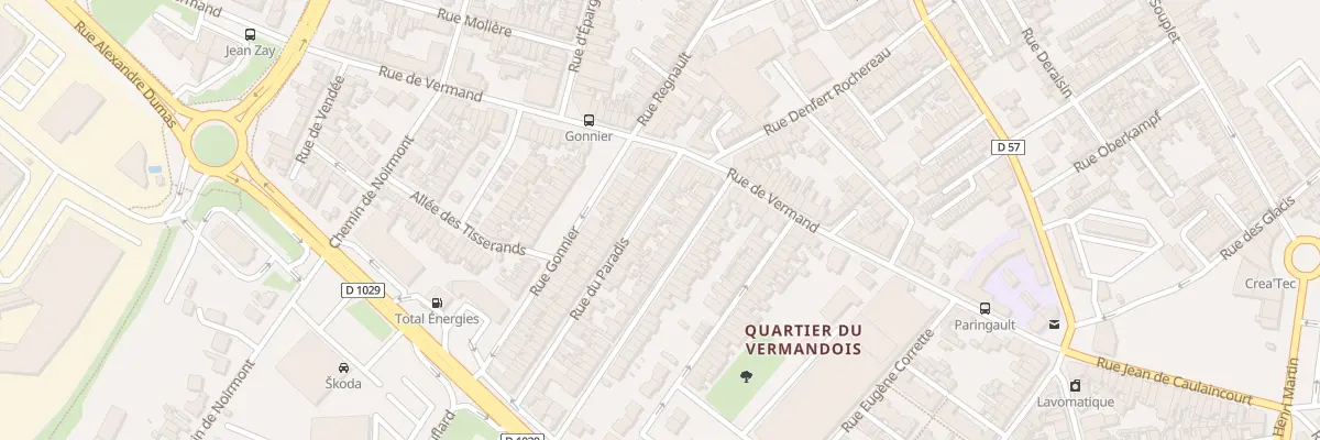 Plan du 13 Rue de Paradis à Saint-Quentin