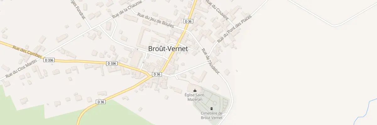 Plan du 3 Rue Eugène Rouher à Broût-Vernet