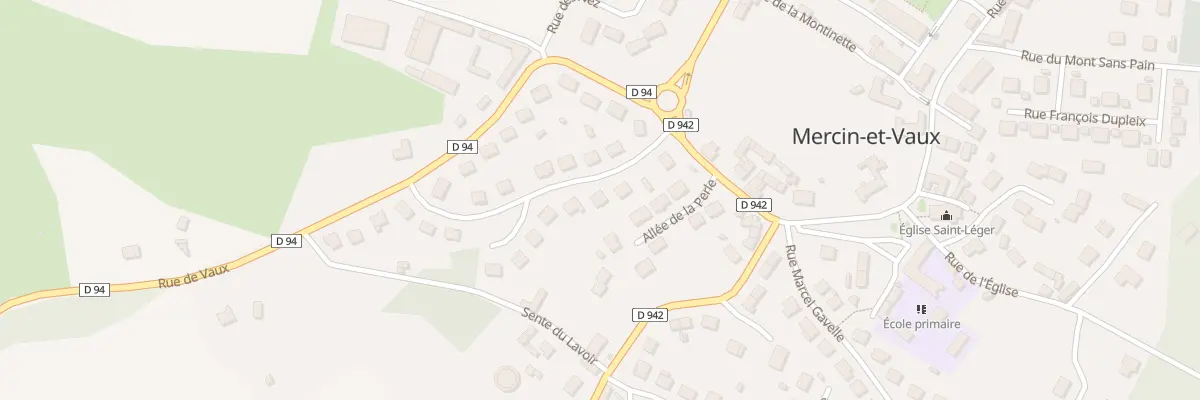 Plan du 3 Rue du Carrouge à Mercin-et-Vaux