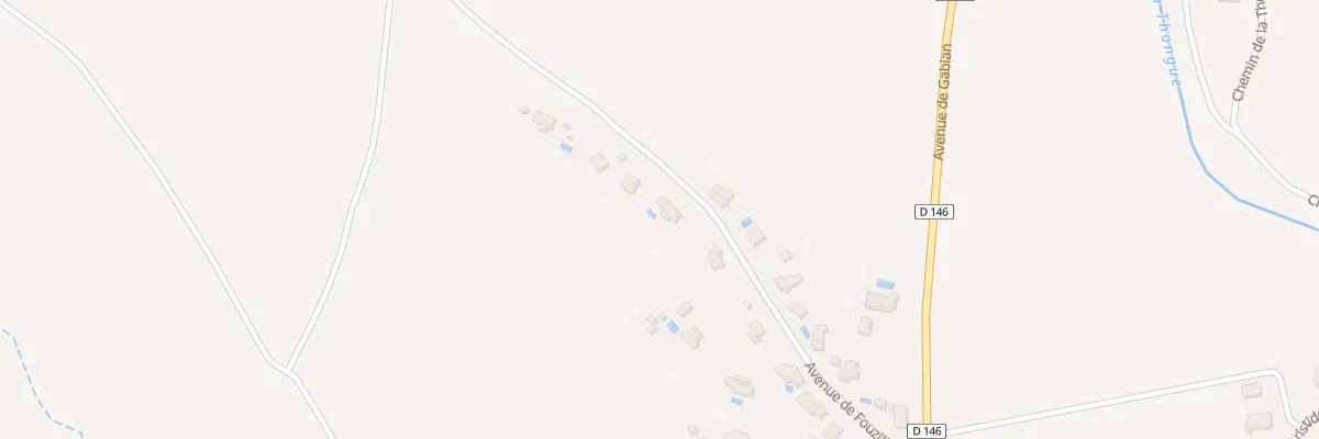 Plan du 12 Av de Fouzilhon à Pouzolles