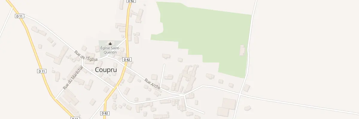 Plan du 3T Rue de l’Arche à Coupru
