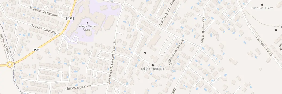Plan du 18 Rue des Lavandes à Sérignan