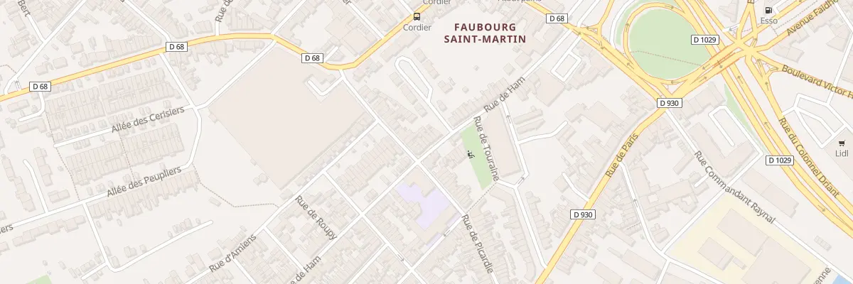 Plan du 54 Rue de Ham à Saint-Quentin