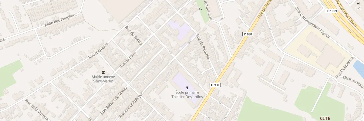 Plan du 40 Rue de Flandre à Saint-Quentin