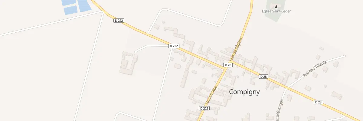 Plan du 7 Rue des Etangs à Compigny